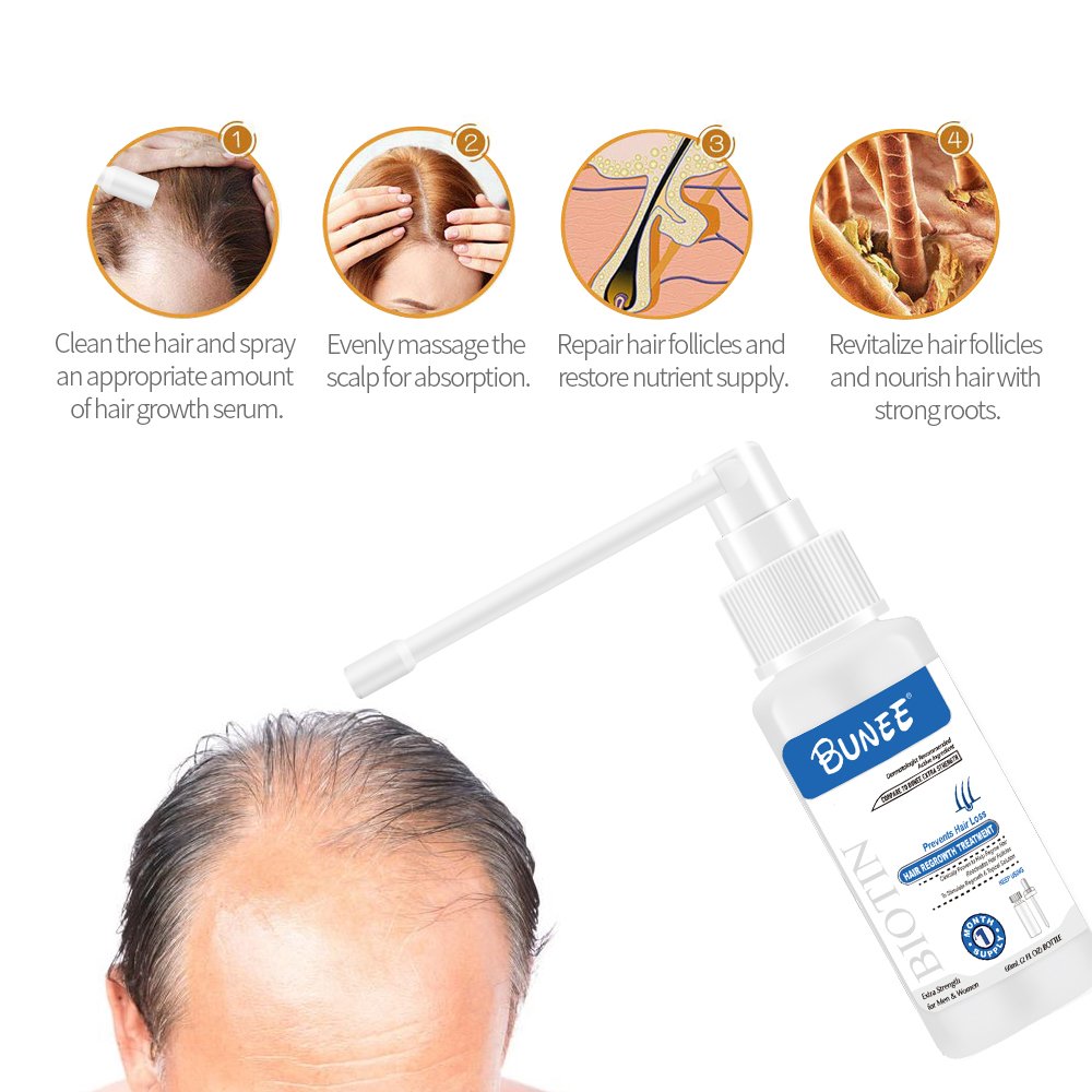 Anti loss serum hair growth oil hair loss treatment products organic herbal biotin tonic