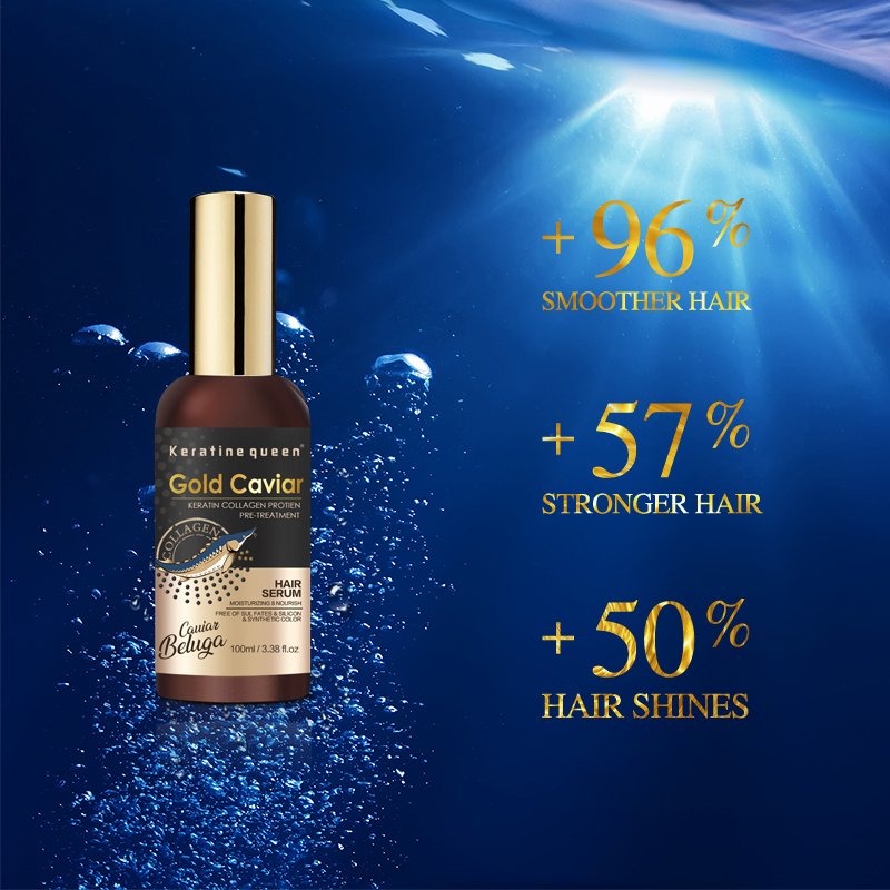 OEM Factory price gold caviar hair care shampoo and conditioner set private label caviar hair treatment set