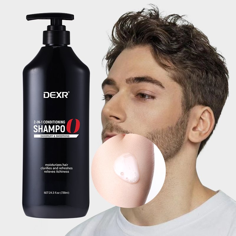 Customized Private Label Natural Silk Protein Smoothing Hair Care & Wash 2-In-1 Dandruff Anti Itch Hair Shampoo
