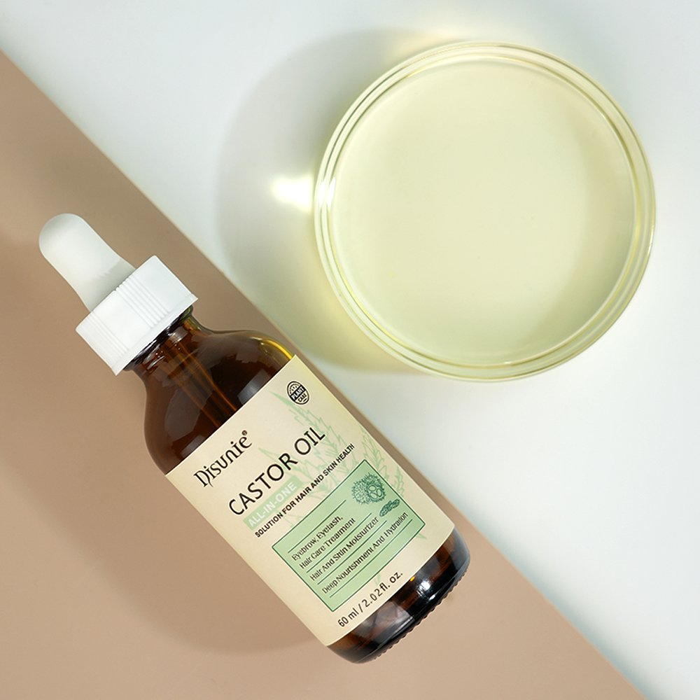 Top Sale Castor Oil Cold Pressed Organic Hair Growth Oil Treatments For Eyelashes Eyebrow Growth 100% Castor Oil For Hair Growth