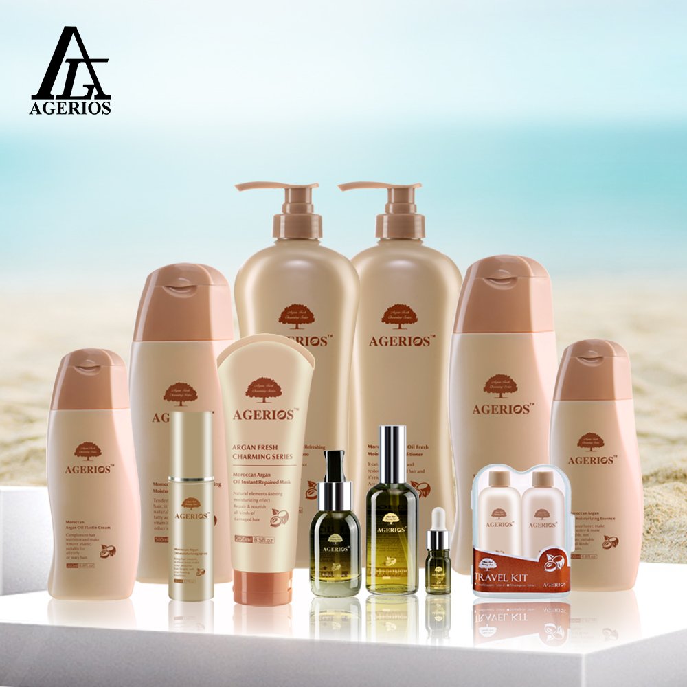 Wholesale Private Label Anti-dandruff Herbal Natural Moroccan Argan Oil Hair Shampoo and Conditioner