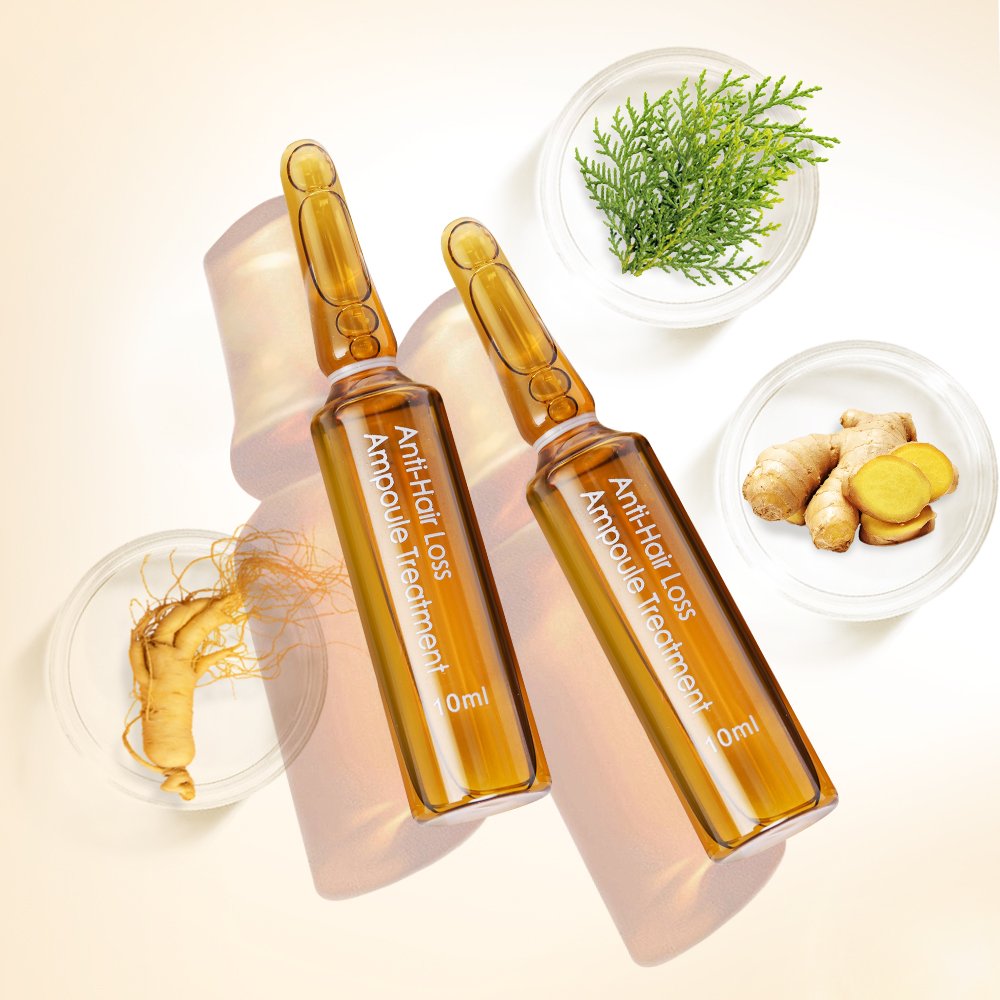NUSPA Nourishing Scalp Care Oil Control Natural Ginger Hair Growth Ampoules Herbal Anti Hair Loss Treatment