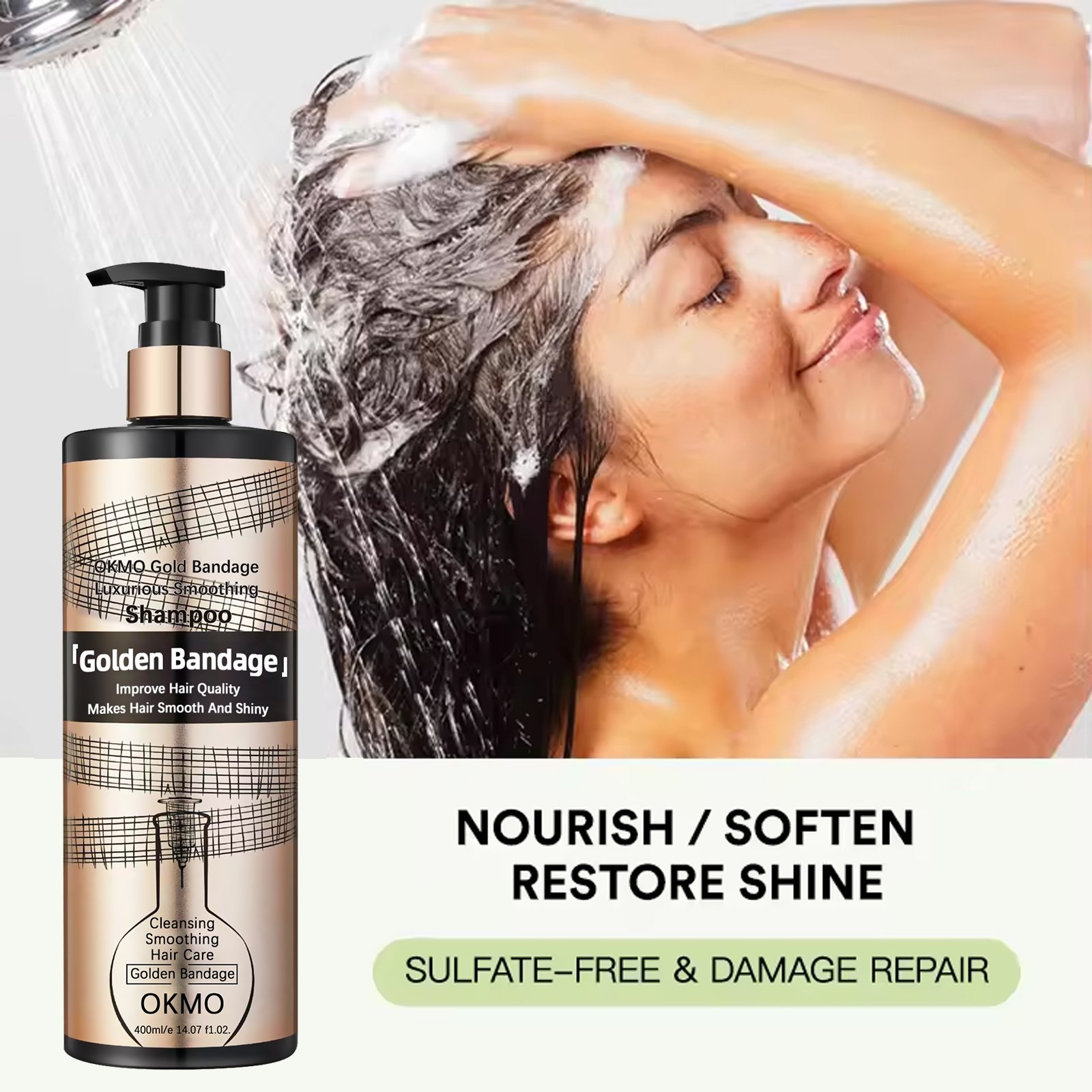 Private label Hair fluffy Shampoo Anti-off Moisturizing Smoothing Shiny Hair anti loss anti dandruff shampoo
