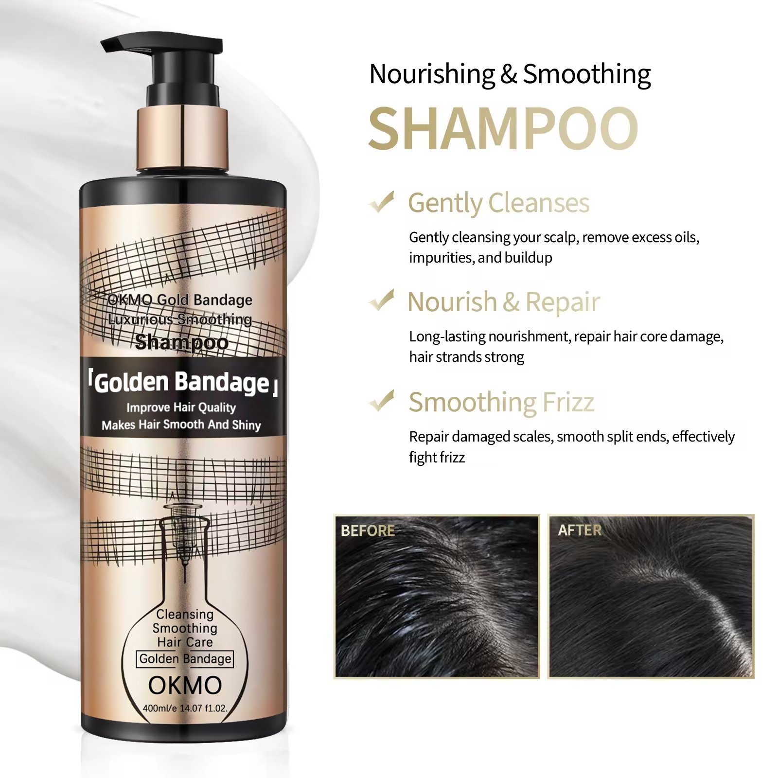 Private label Hair fluffy Shampoo Anti-off Moisturizing Smoothing Shiny Hair anti loss anti dandruff shampoo