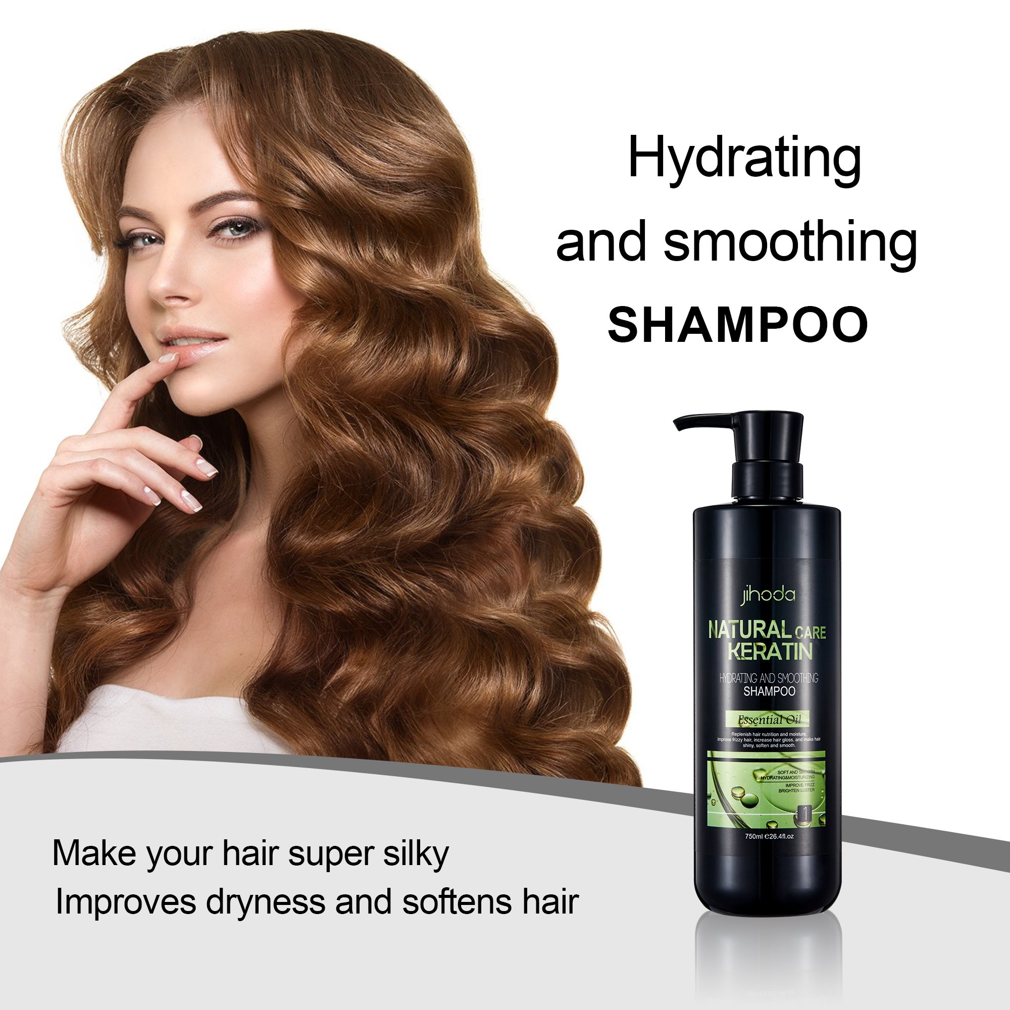 Private Label Wholesale Keratin Shampoo &Conditioner for Care for Scalp Care Repairs Dryness Make Hair Shiny and Smooth