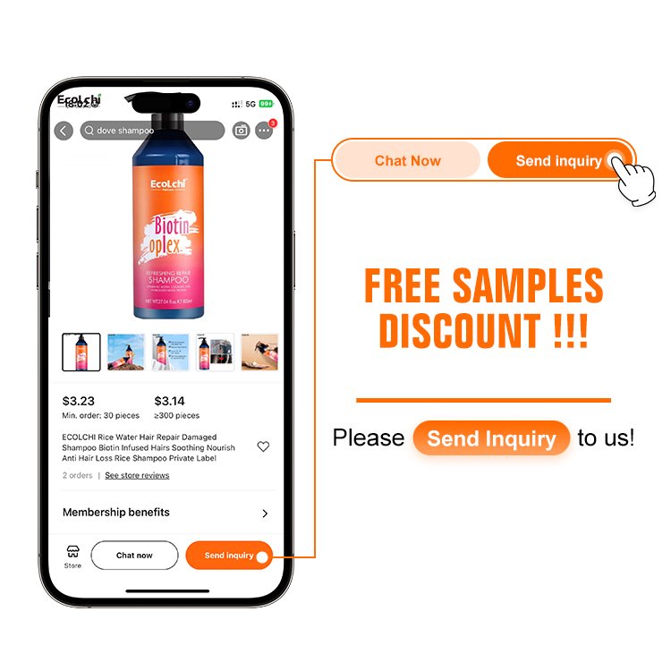Private Label Organic Biotin Anti Hair Loss Repair Shampoo Natural Moisturizing Keratin Hair Growth Shampoo Conditioner Set