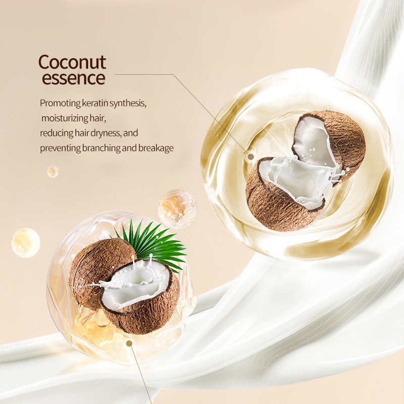 Coconut Oil Moisturizing Anti-Dandruff Organic Anti Hair Loss Beauty Coconut Oil Shampoo Conditioner Set Women Products
