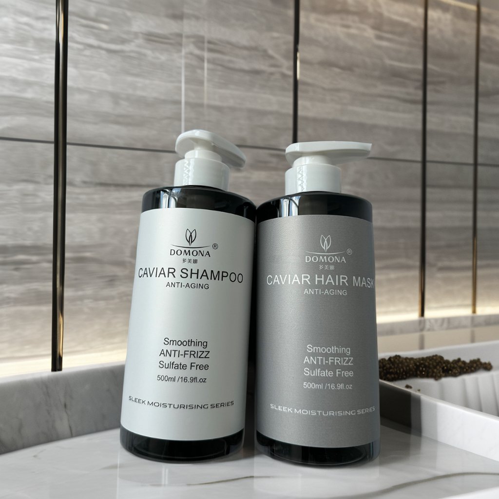 Pure Plant Caviar Oil Protein Anti-aging Shampoo Densifying Conditioner For Hair Curl Men Brazilian