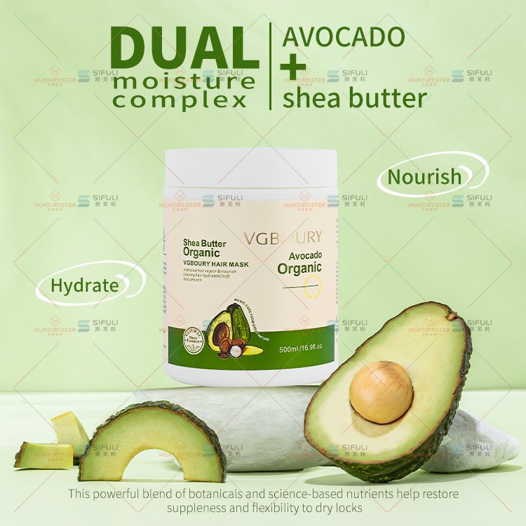 sifuli huati Organic Avocado Argan Oil Keratin Collagen Hair Care Products Moroccan Oil Shampoo and Conditioner