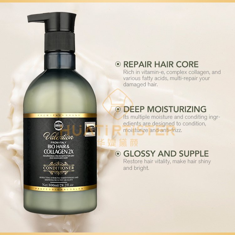 Huati Sifuli valen tion 800ml Silk Private Label Bio Hair Care collagen scalp Treatment Hair Shampoo and Conditioner