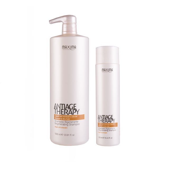 Made in Italy hair products antiaging therapy regenerating argan oil keratin and pantenol hair care shampoo