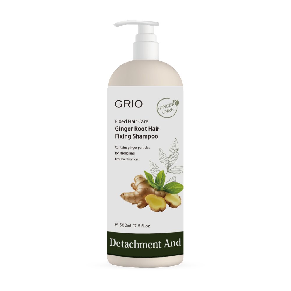 Factory price OEM hair growth care set ginger anti hair loss shampoo for hair growth refreshing and dandruff free