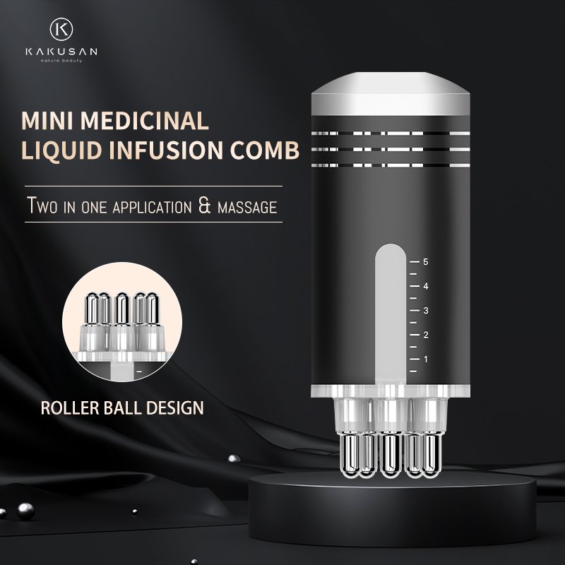 KKS Mini hair Growth Treatment Oil Liquid Applicator Scalp Massage Applicator Liquid Comb Brush For hair
