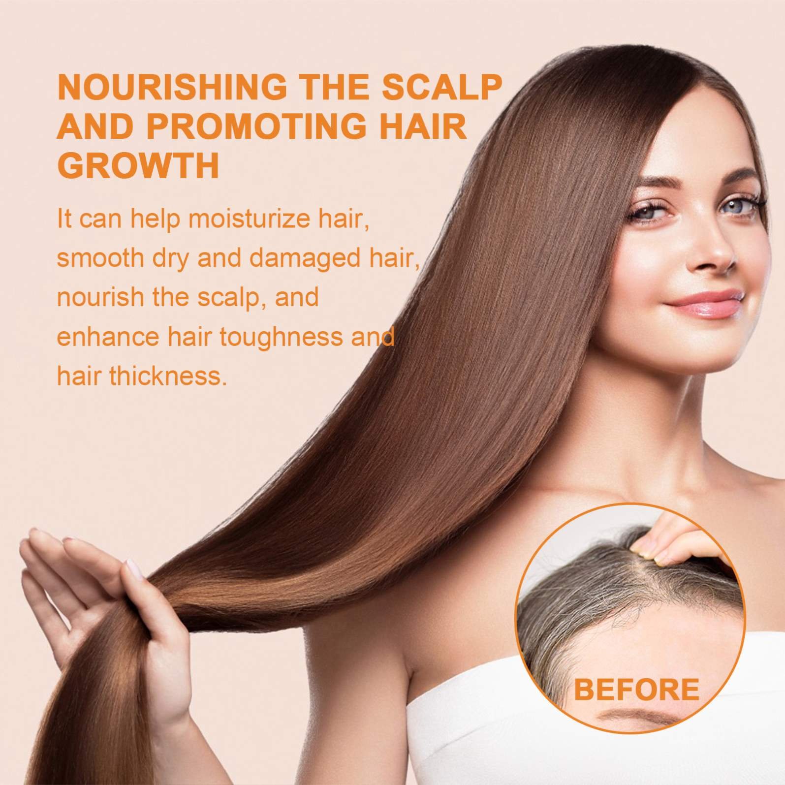 EELHOE Wholesale Private Label Hot Sale 60Ml Pumpkin Seed Oil Hair Regrowth Serum Thickening Organic Herbal Hair Regrowth Tonics