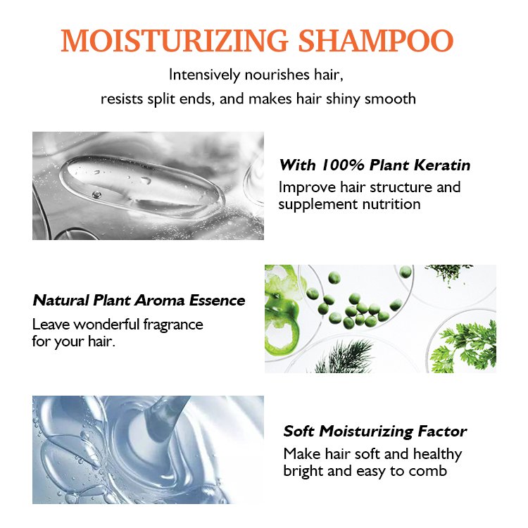 Protein Shampoo and Conditioner Set Wholesale Private Label Moisturizing Vegan Brazilian for Dry Hair Daily Moisture Renewal