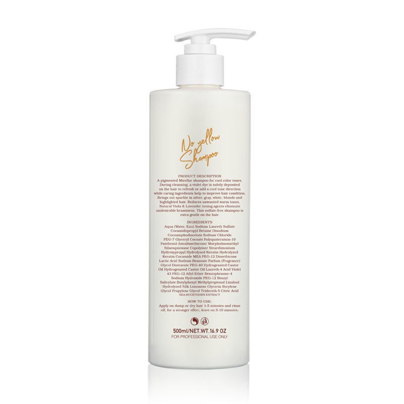 Professional Anti Brassy Silver Anti Yellow No Yellow Shampoo For Extra Blonde Hair