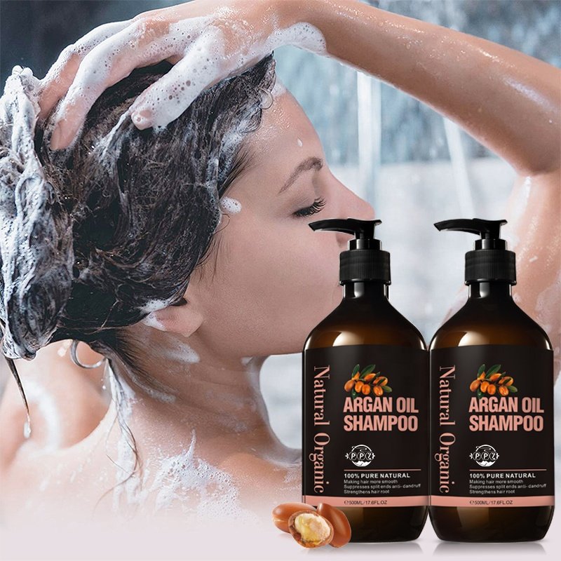 Wholesale organic Herbal hair treatment Moisturizing shampoo set Moroccan Argan Oil hair shampoo and conditioner