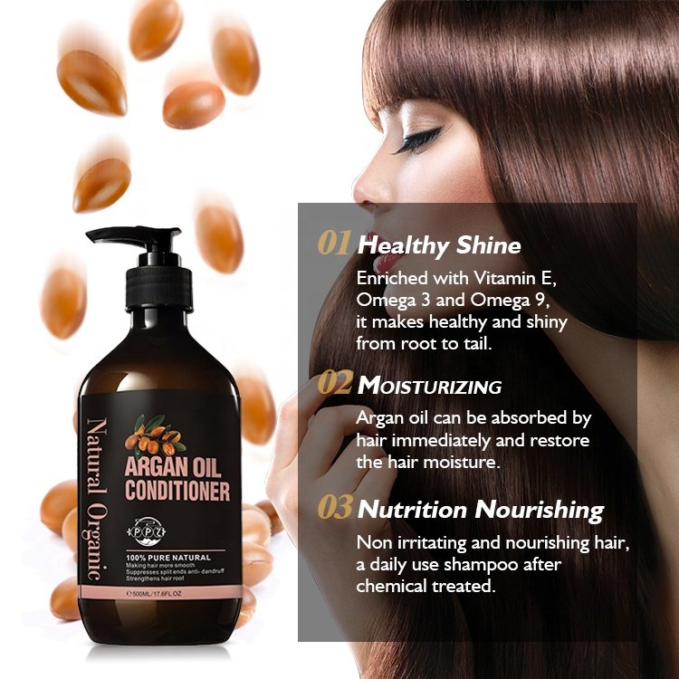 Wholesale organic Herbal hair treatment Moisturizing shampoo set Moroccan Argan Oil hair shampoo and conditioner