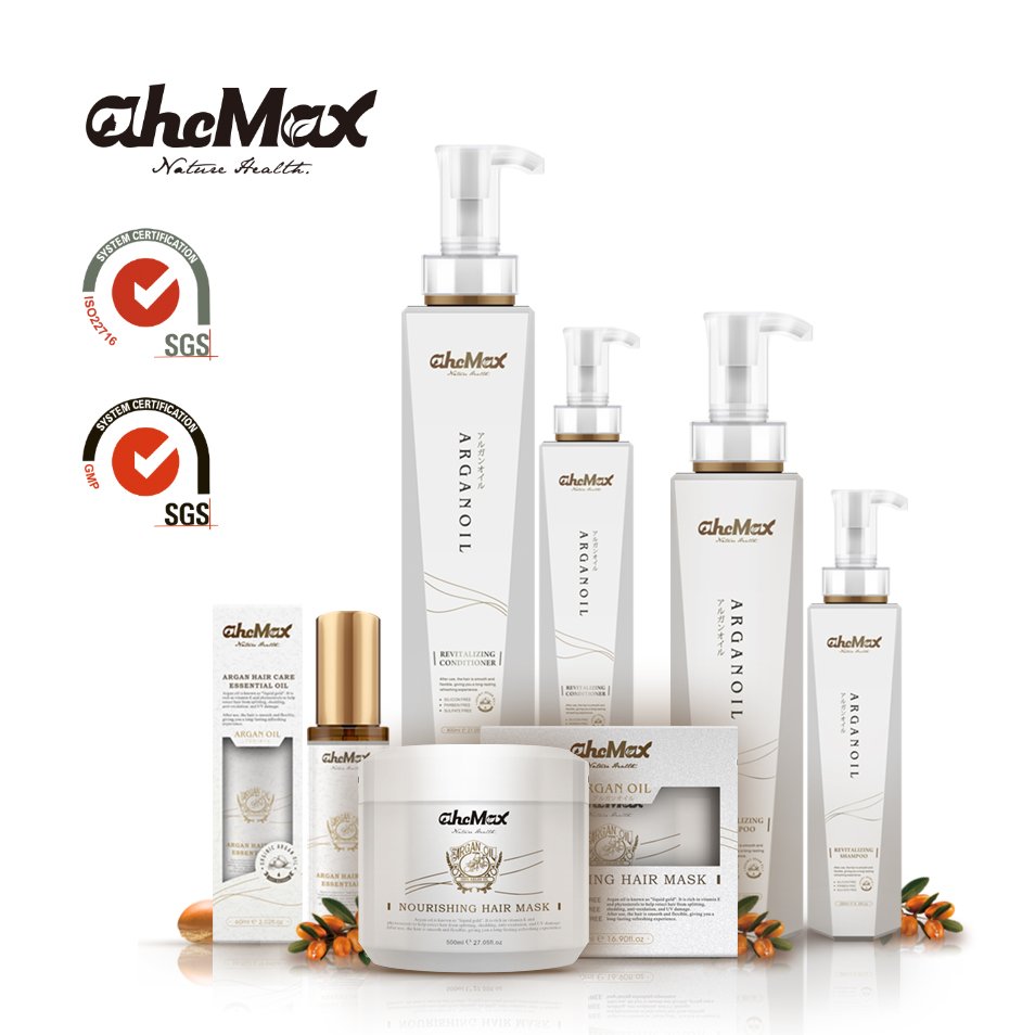 AHCMAX Milk Keratin Collagen Protein Argan Oil Horse Private Label Hair Shampoo