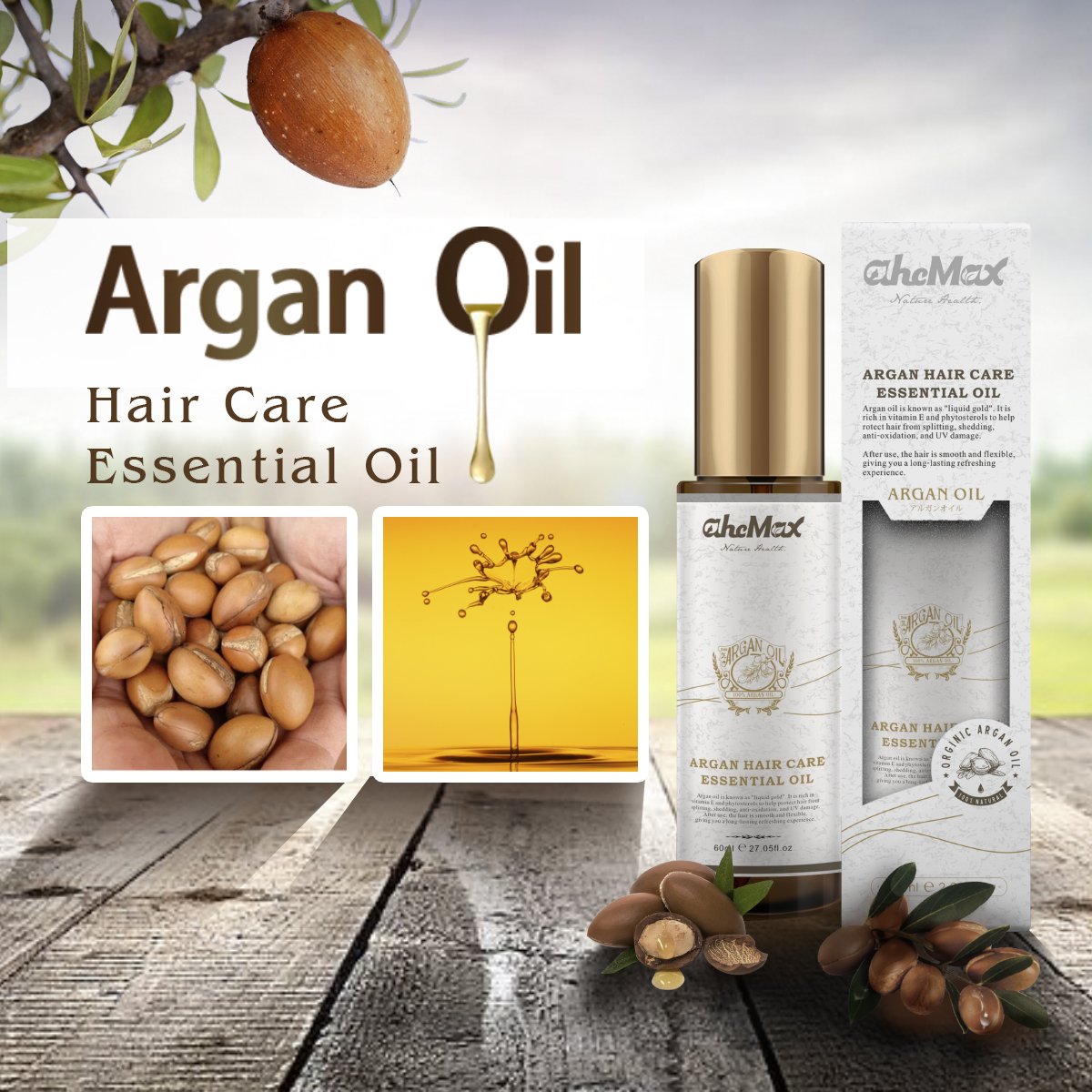 AHCMAX Milk Keratin Collagen Protein Argan Oil Horse Private Label Hair Shampoo
