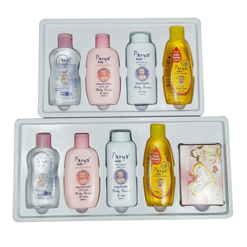 parya Baby 4 Items Daily Bath Nourish Skin Shampoo And Oil Newborn Gift Set Eco