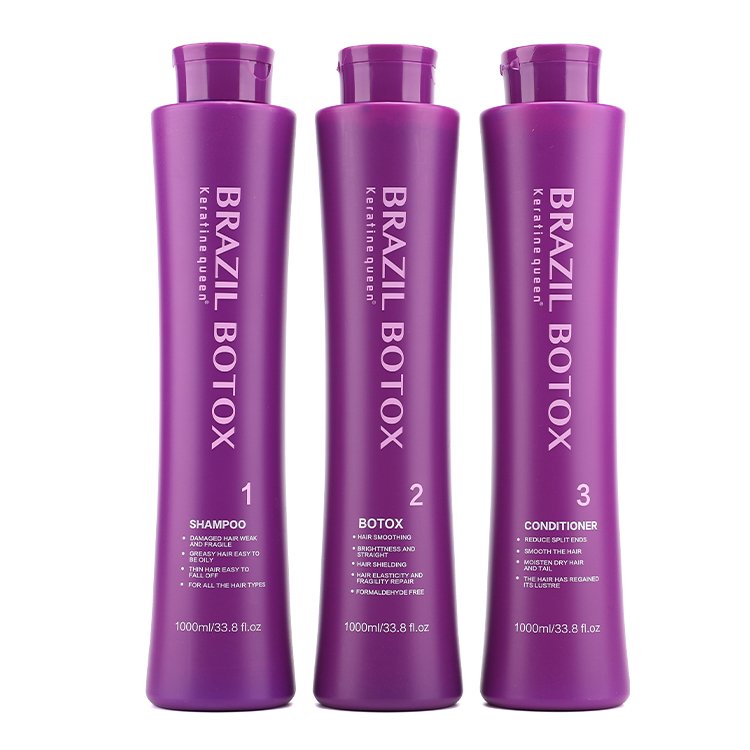 1000ml Salon Professional Formula Deep Cleansing Shampoo Hair Conditioner Hair Care Keratin Treatment Set