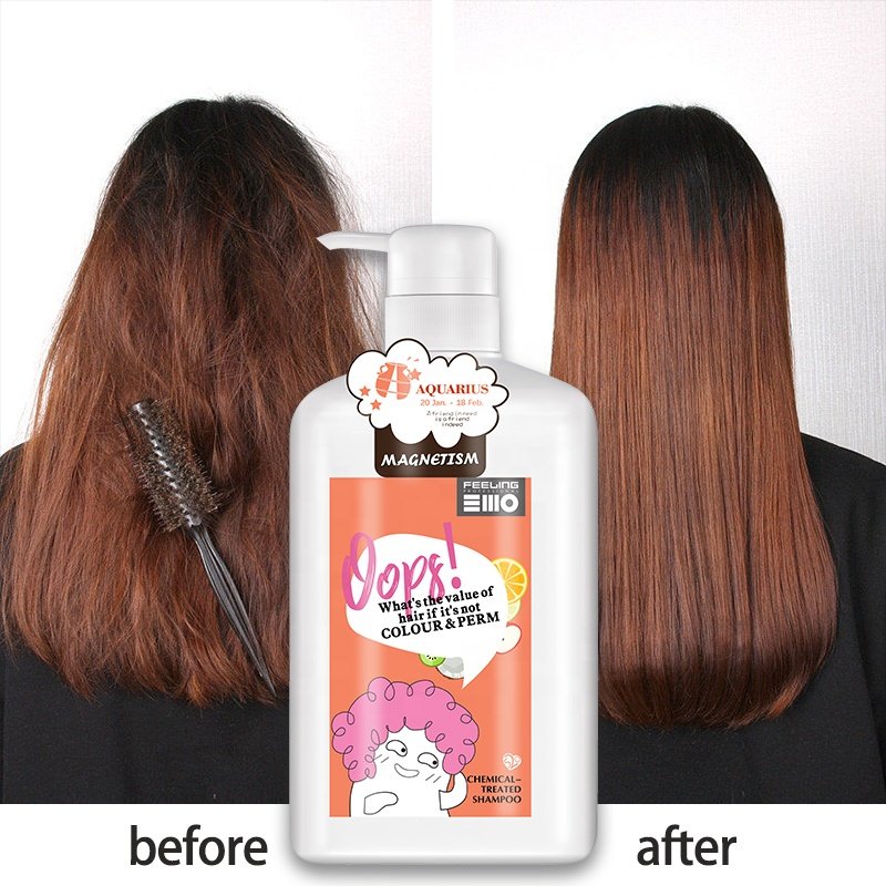 Hair products private label custom shampoo and conditioner wholesale OEM dyeing and perming repair shampoo for Permed hair