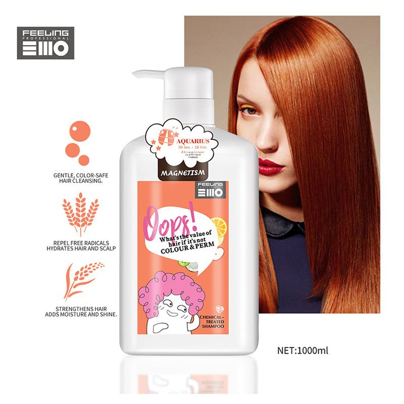 Hair products private label custom shampoo and conditioner wholesale OEM dyeing and perming repair shampoo for Permed hair