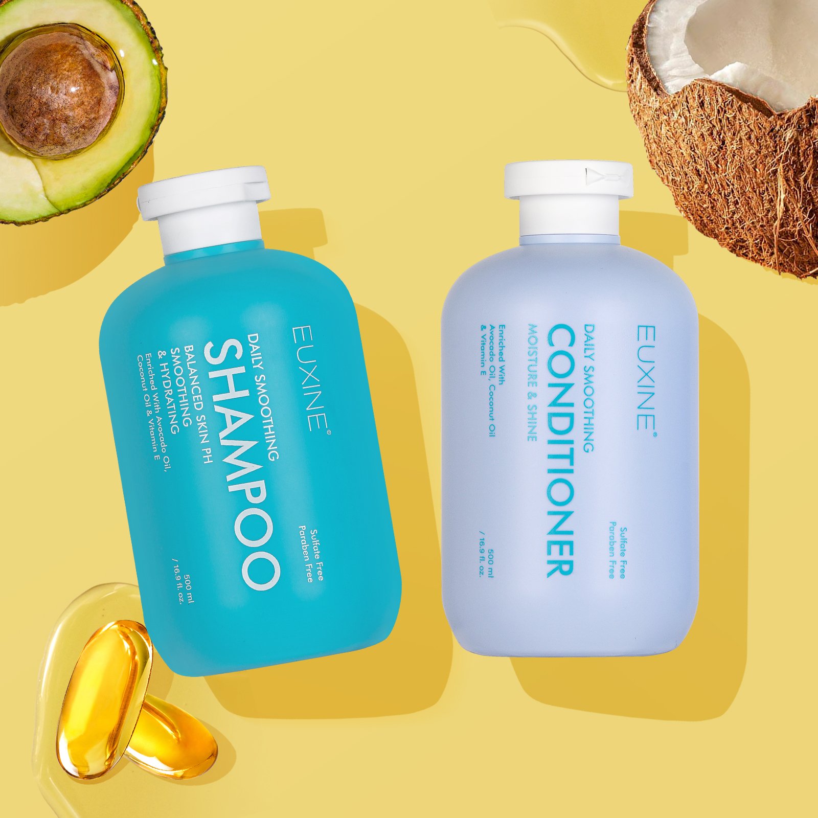 Wholesale Free Sample Natural Avocado Oil Men Women Gently Cleaning Shampoo Hair Conditioner For Thinning Hair