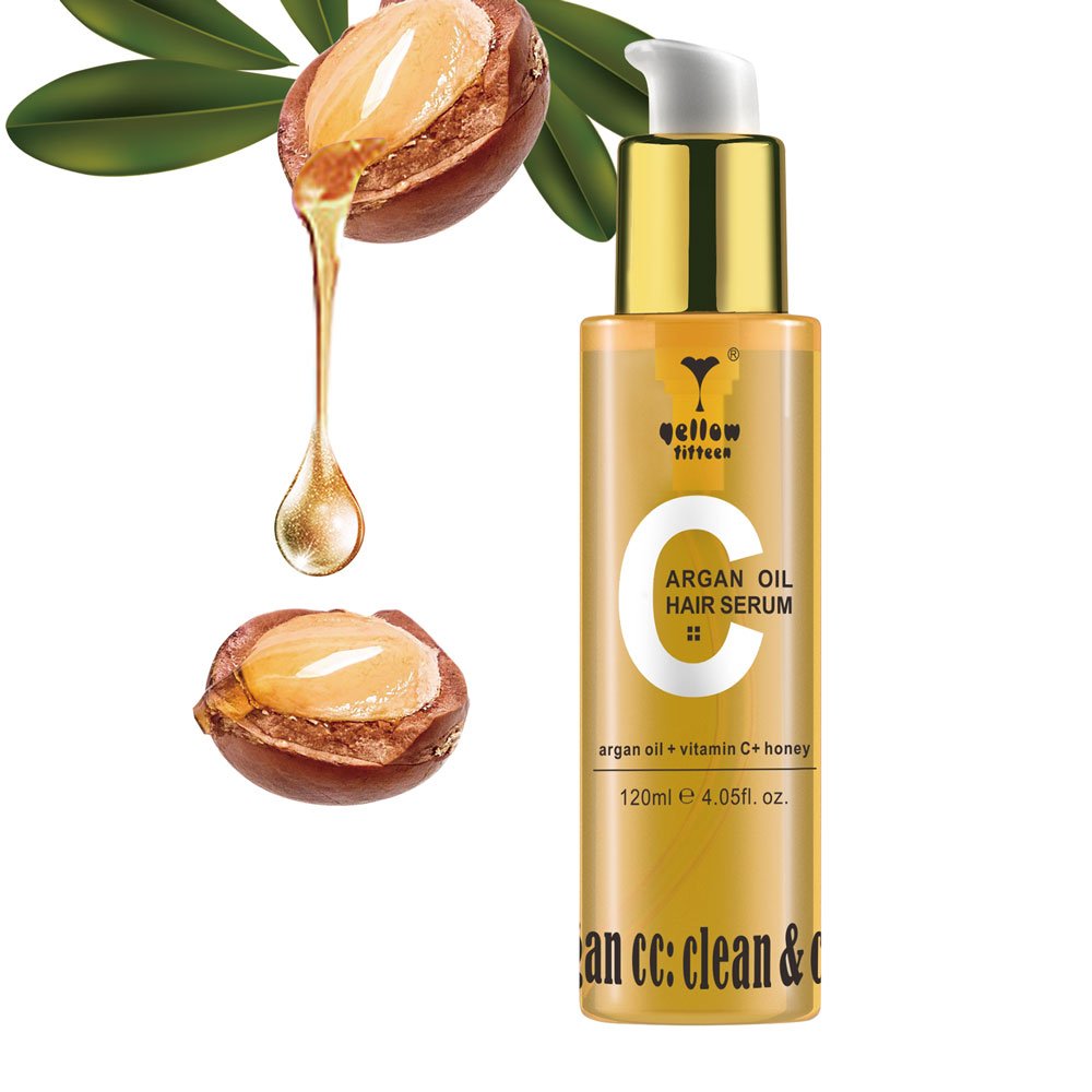 Private Brand Production Radiant Locks Argan Oil Hair Serum with Vitamin C & Honey