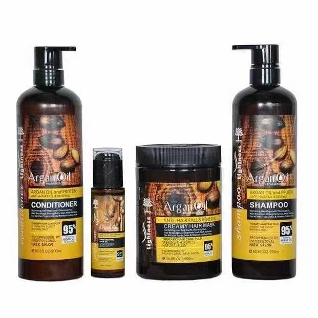 In stock wholesale price Hair Shampoo and Conditioner Set Sulphate Free Anti-Dandruff Lightness argan oil morocco Hair Shampoo