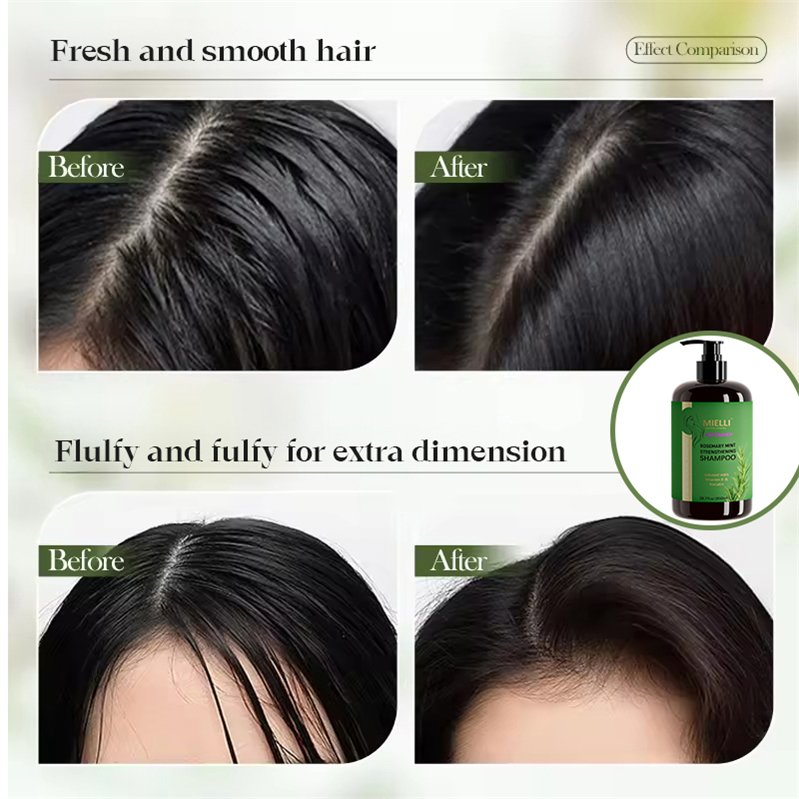 Private Label Bulk Men Women Natural Organic Anti Dandruff Hair Loss Rosemary Hair Growth Shampoo For Hair Regrowth