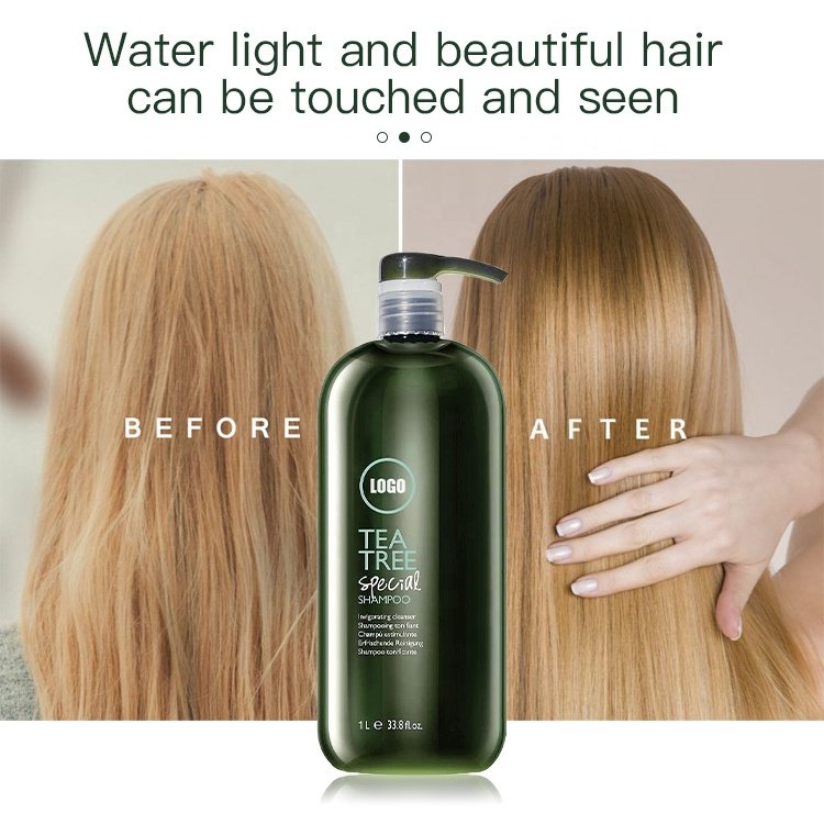 WHOLESALE CUSTOM PRIVATE LABEL SULPHATE AND PARABENS FREE ORGANIC GREEN TEA TREE HAIR SHAMPOO