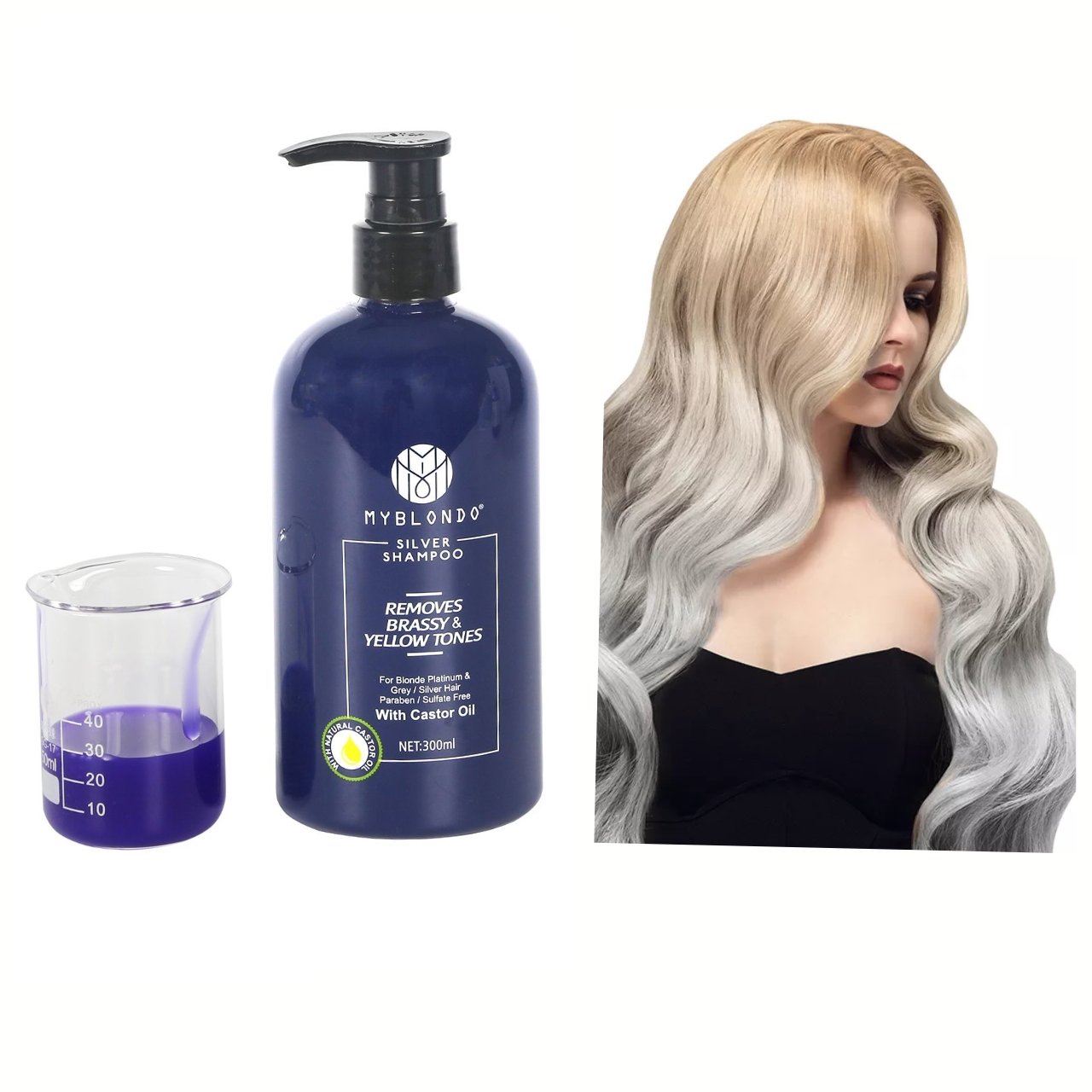 Salon Quality Hair Yellow Pigment Clean Anti-yellow Bottle Silver 200 Ml Hair Purple Shampoo For Blonde Hair