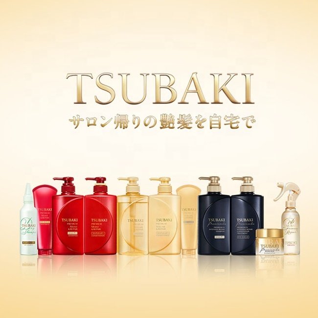 Japan TSUBAKI Premium Volume & Repair Hair Shampoo 490ml Wholesale Camellia Oil Body and Bounce Best Selling Products 2024