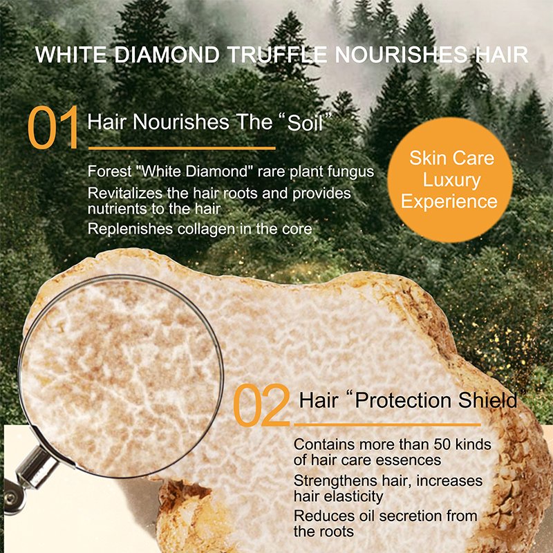 Deep Cleansing Paraben Free White Truffle Cordyceps 430ml Clarifying Oil Control Shampoo