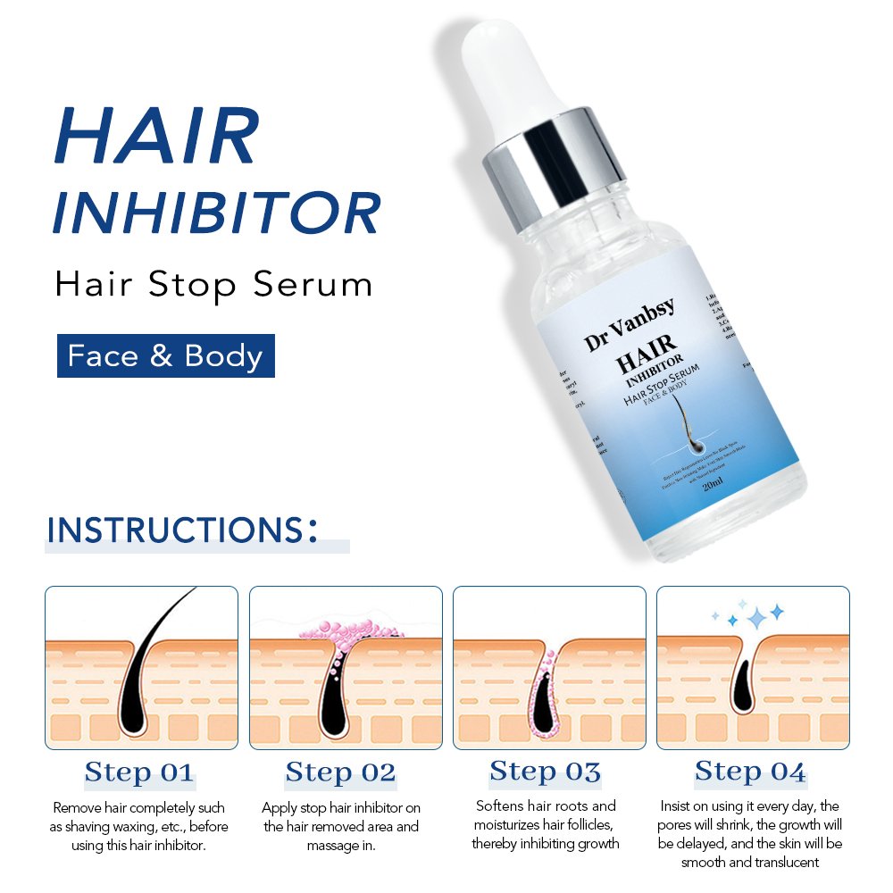 Wholesale Private Label Stop Hair Growth Inhibitor Hair Growth Inhibitor Products Hair Inhibitor Removal Serum Oil