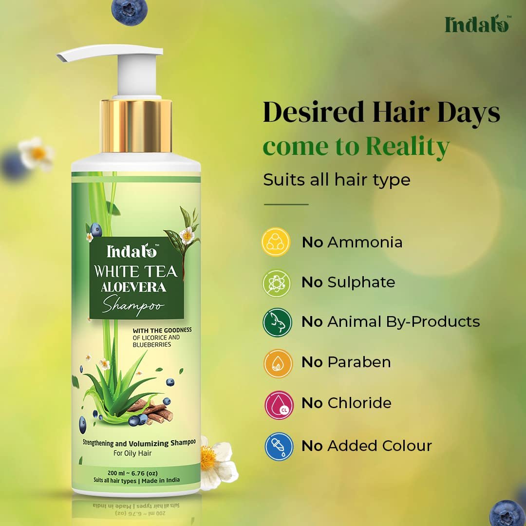 Best Selling White Tea Alovera Shampoo Indian Manufacture Moisturizing Conditioner Home Use Hair Care Smoothing Clear Features