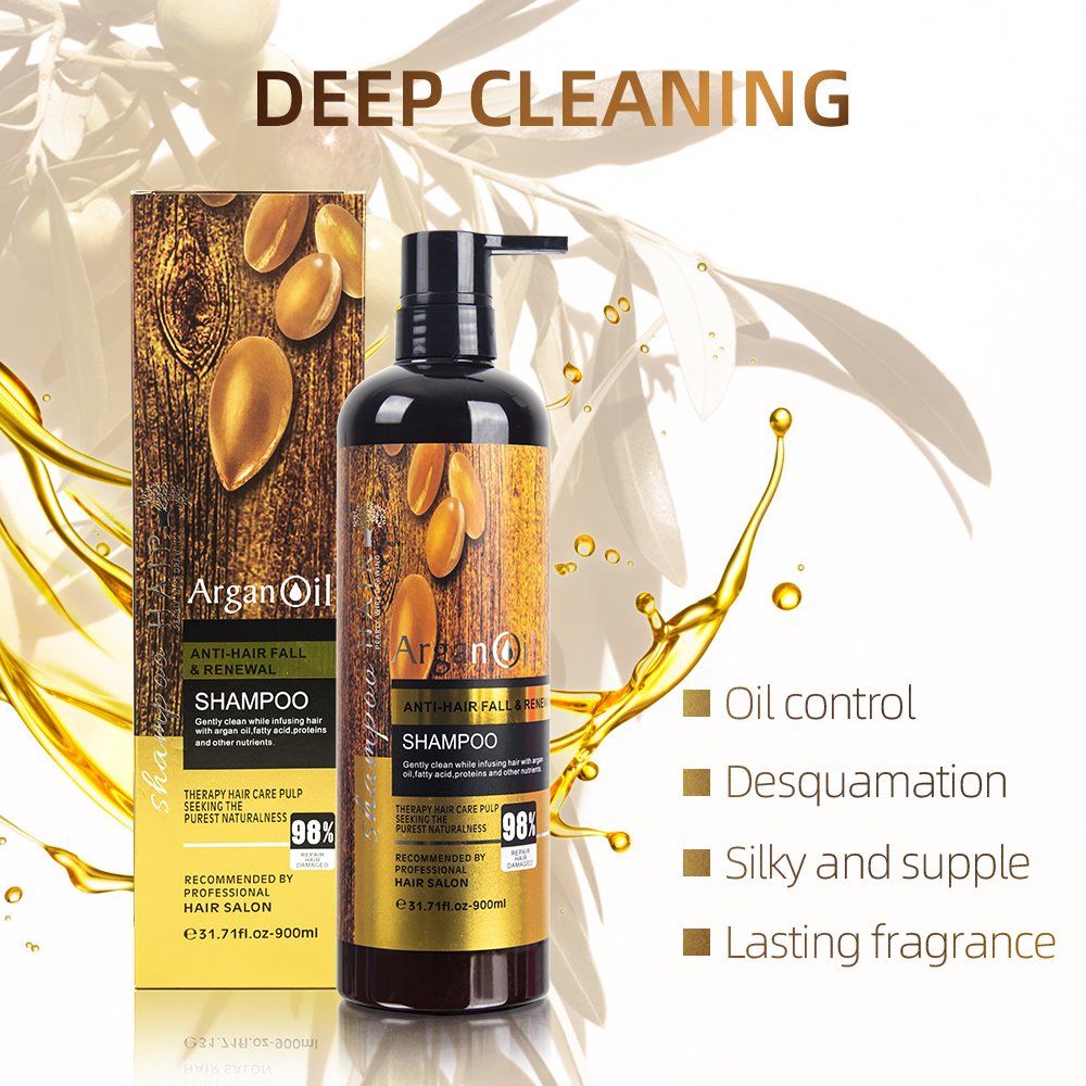 Private Label Hair Care Products Anti Dandruff Oil control Argan Oil Shampoo
