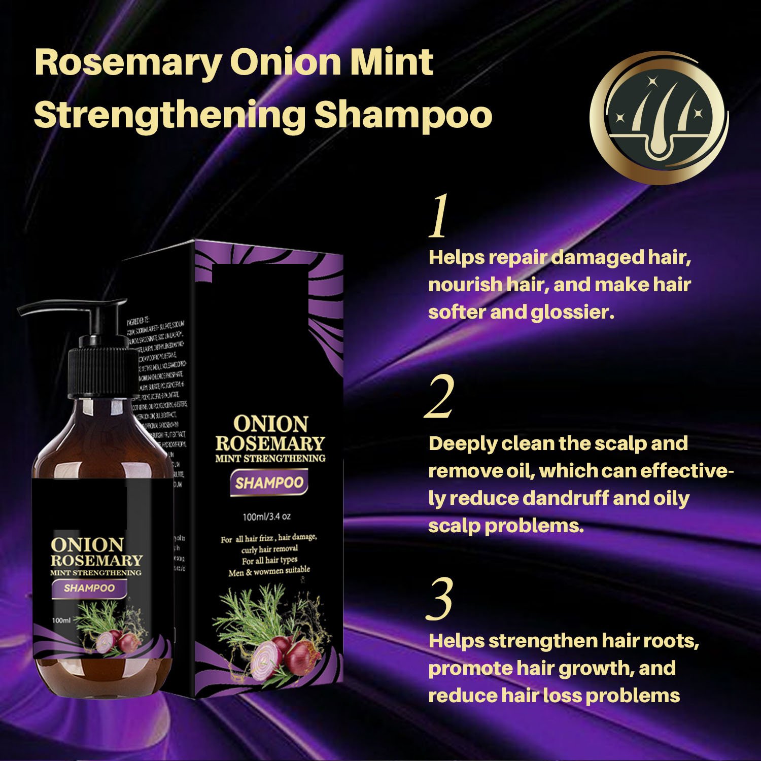 onion shampoo for hair growth rosemary and onion shampoo Private Label Organic Red Onion Anti Hair Loss Strengthens Growth