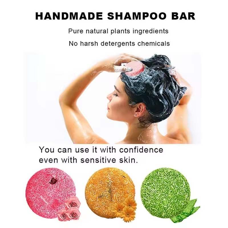 Hot sale Wholesales OEM Solid Shampoo Cold Processed Natural Pure Plant Hair Care Oil Control Shampoo Bar