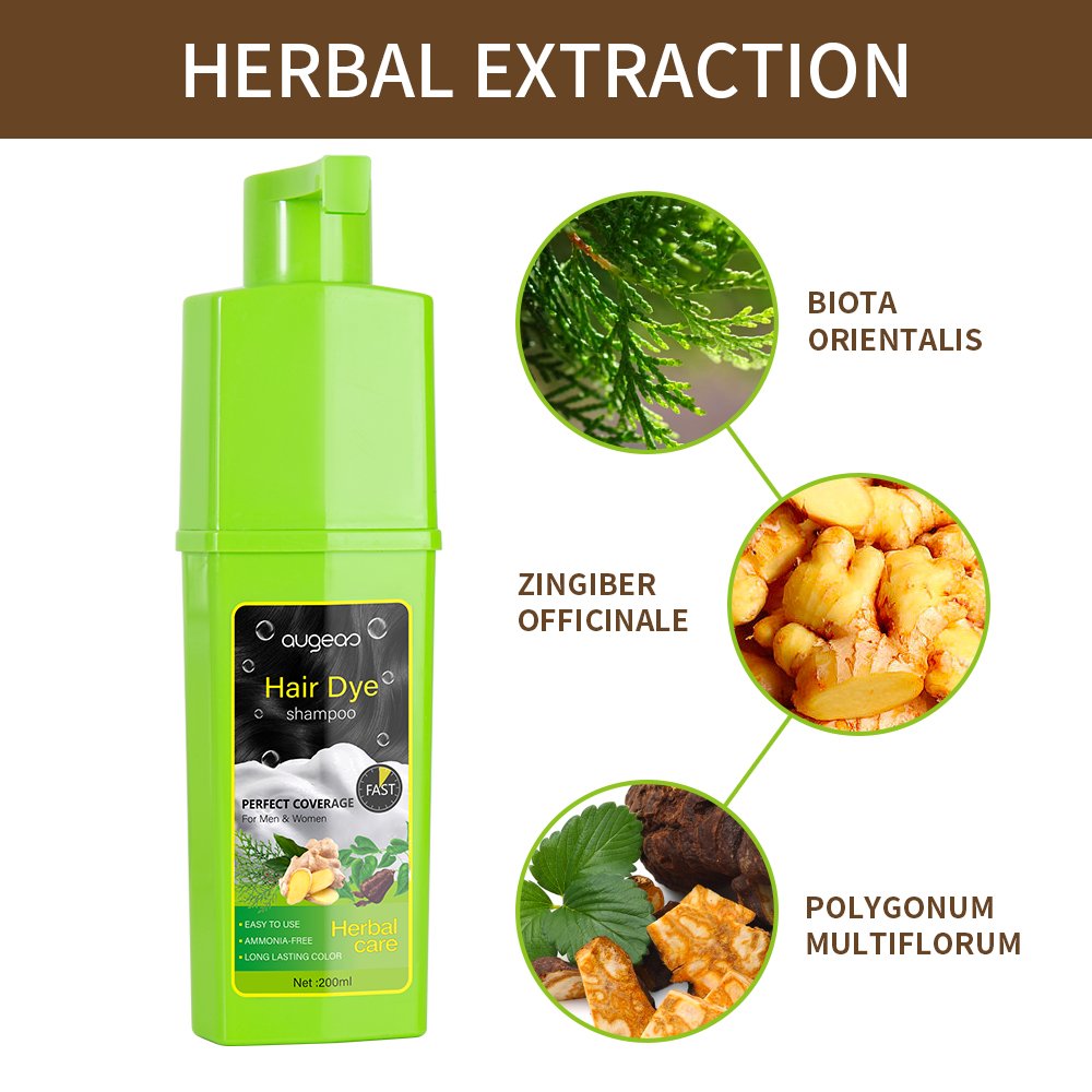 wholesale 5 Minutes Fast Hair Dye Shampoo Black Hair Color Dye No ammonia argan oil hair color shampoo