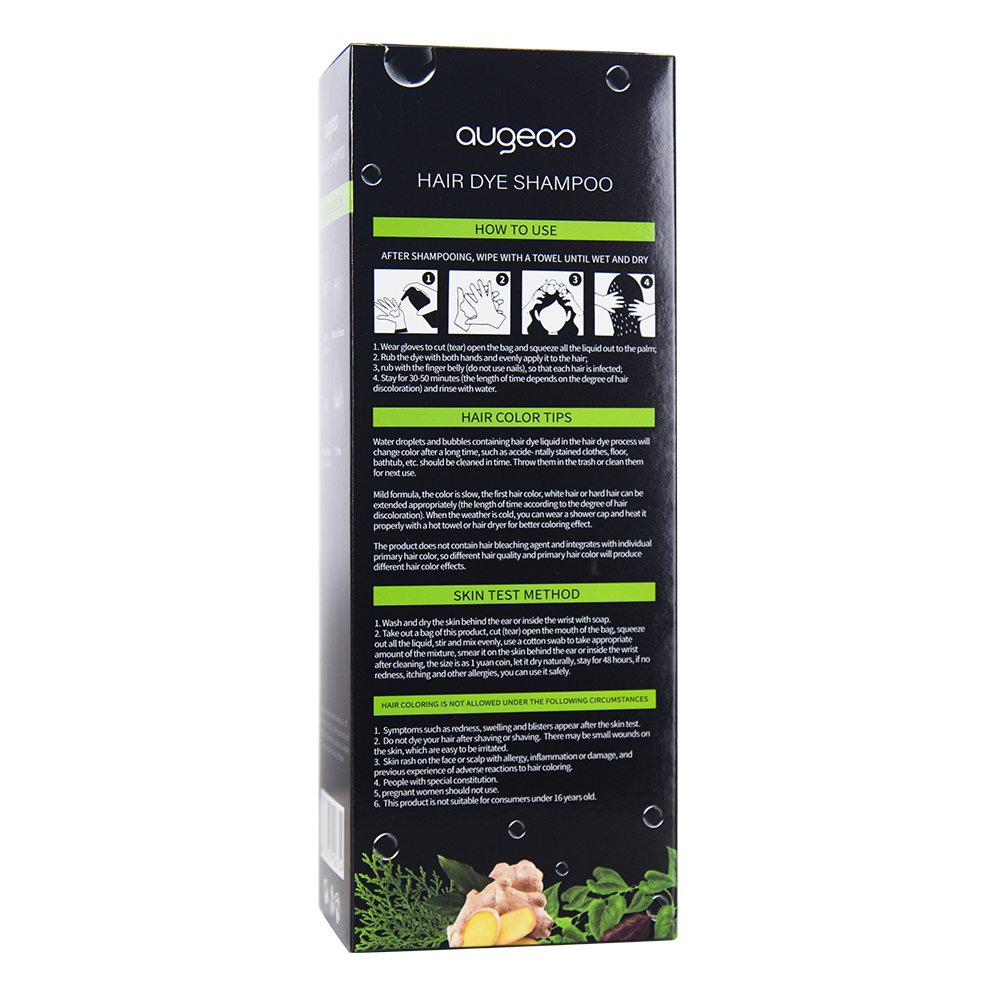 wholesale 5 Minutes Fast Hair Dye Shampoo Black Hair Color Dye No ammonia argan oil hair color shampoo