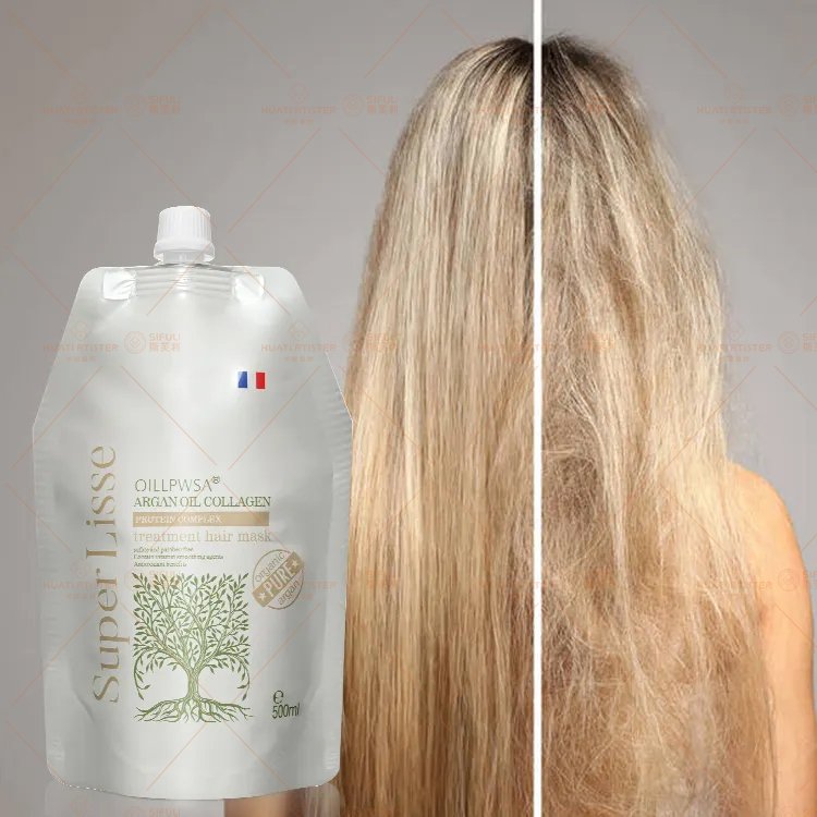 Huati Sifuli SUPER LISSE 800ml Organic Daily Natural Moisture Hair Argan Oil Shampoo And Conditioner For Curly Hair Wigs