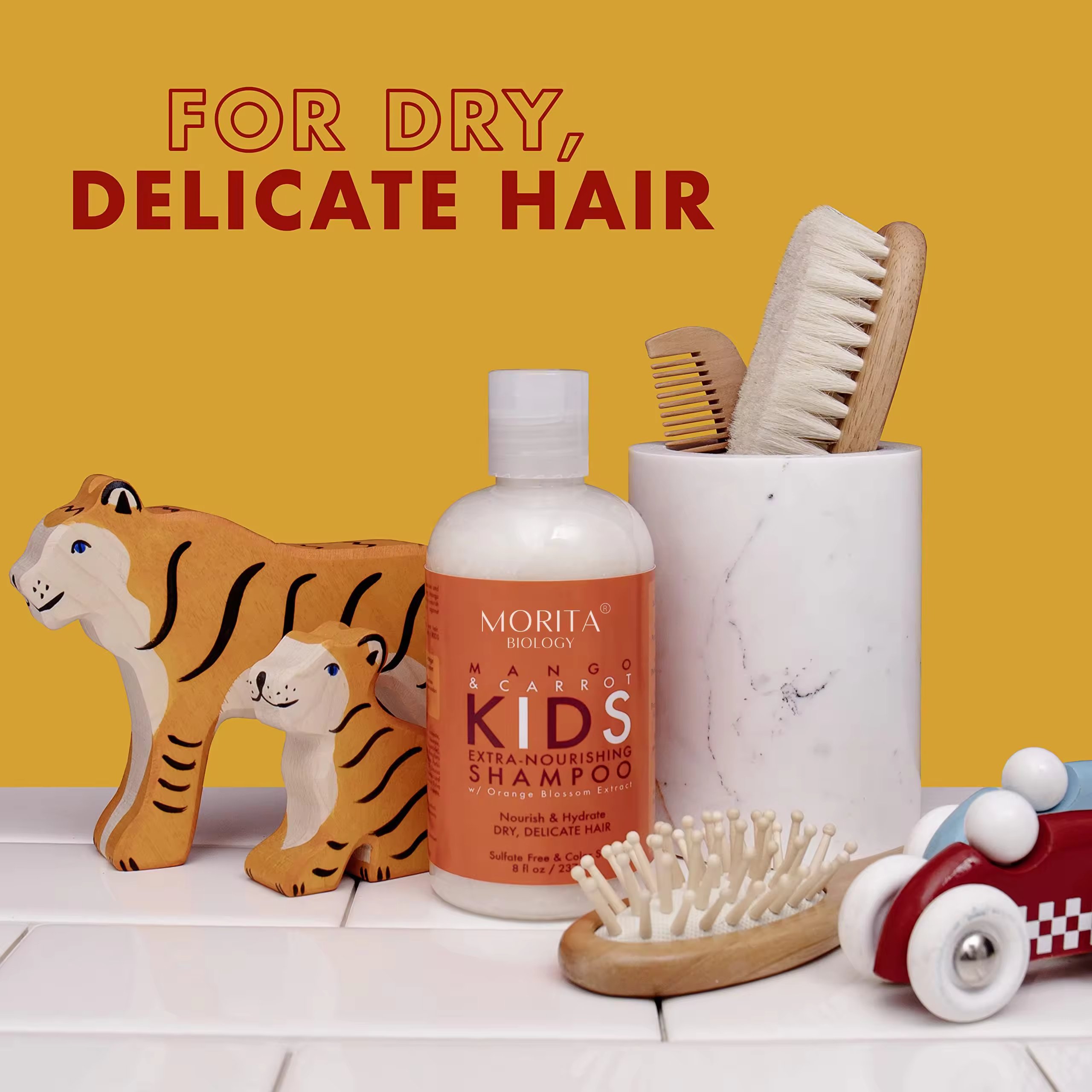 High Quality Best Shampoo and Conditioner for Natural Hair Cruelty-free Moisturizing & Argan oil & Carrot Hair Care Sets for Kid