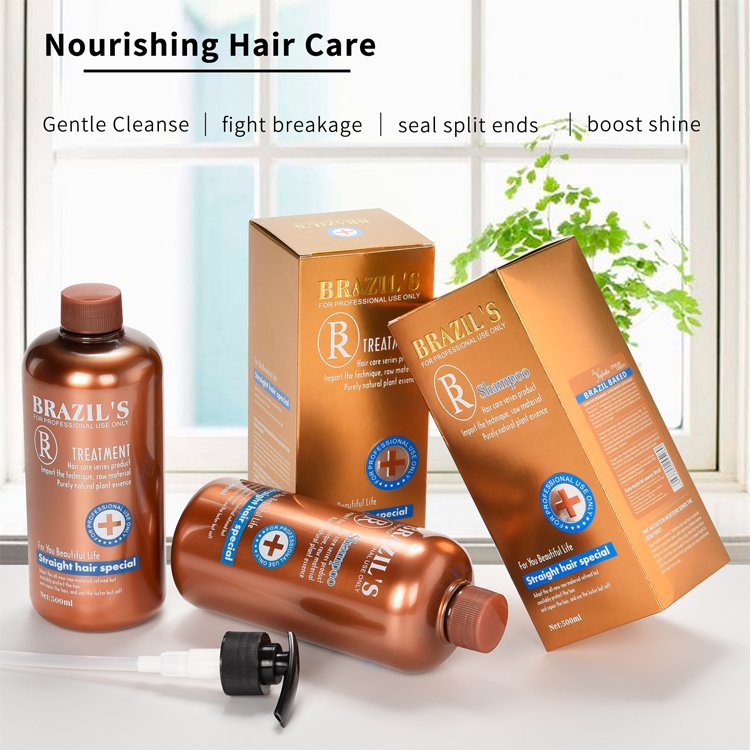 Hot Sale Natural Moisturizing Shampoo and Conditioner Set Factory Biotin Repairing Argan Oil Brazilian Shampoo