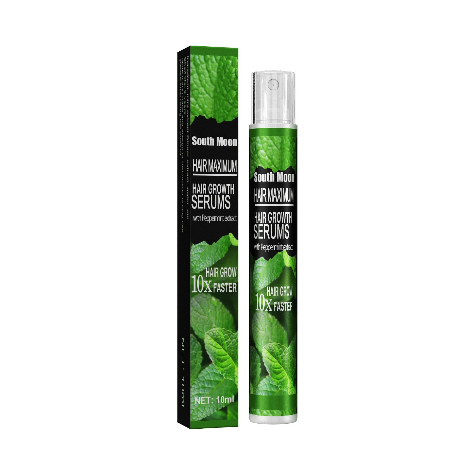 100% Herb Wholesale Mint Leaf Hair Growth Serum Spray Instant Hair Regrowth Anti Loss Care Hair Treatment Germinal Oil Spray