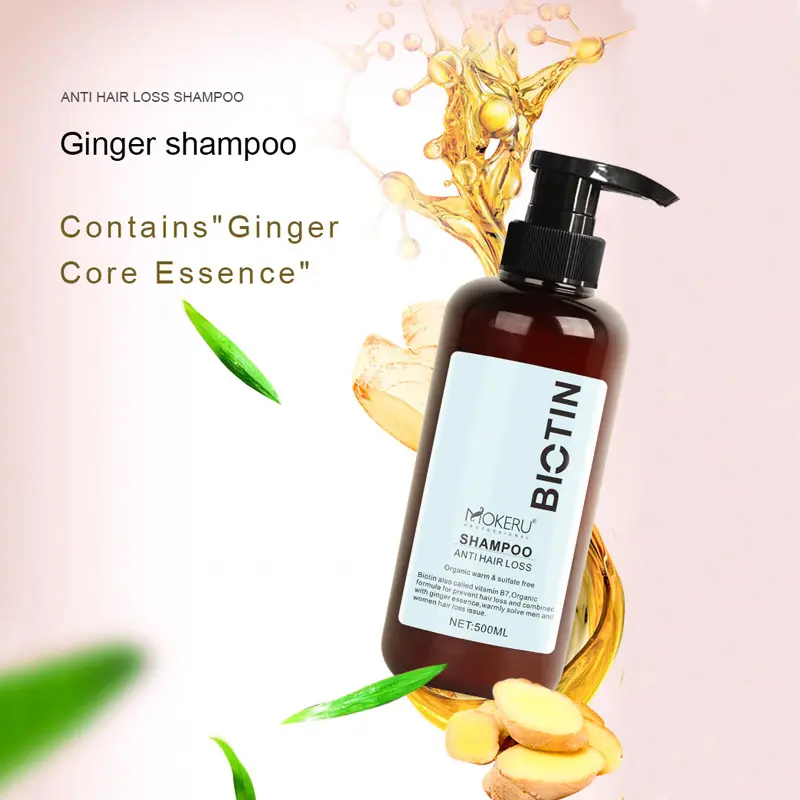 Wholesale MOKERU Biotin collagen hair shampoo and conditioner prevent Hair fall 100% sulfate free anti hair loss treatment