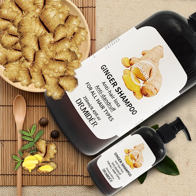 Herbal Organic Hair Care Ginger Regenerating Shampoo anti-itching Treatment Anti hair loss Ginger Shampoo