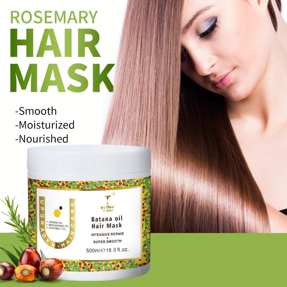 Customize Organic Rosemary Mint Biotin Deep Treatment Strengthening Hair Mask Repair for Dry, Damaged, & Frizzy Hair